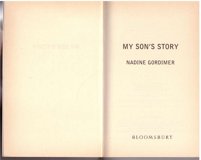 My Son's Story - Nadine Gordimer