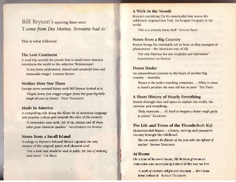 Neither Here Nor There: Travels in Europe -- Bill Bryson