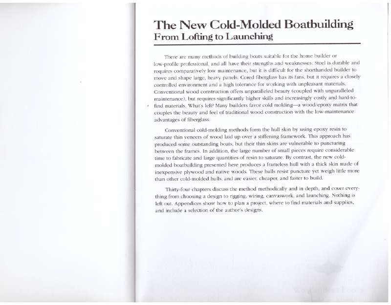 The New Cold-Molded Boatbuilding: From Lofting to Launching  --  Reuel B. Parker