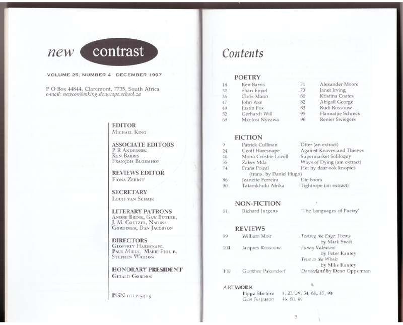 New Contrast 100 - Volume 25, No 4, December 1997