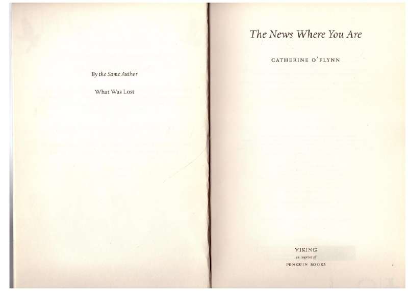 The News Where You Are - Catherine O'Flynn