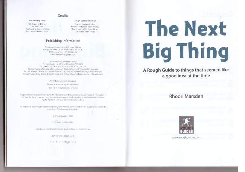 The Next Big Thing - Rhodri Marsden