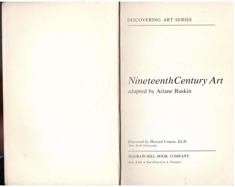 Nineteenth Century Art --  Ariane Ruskin