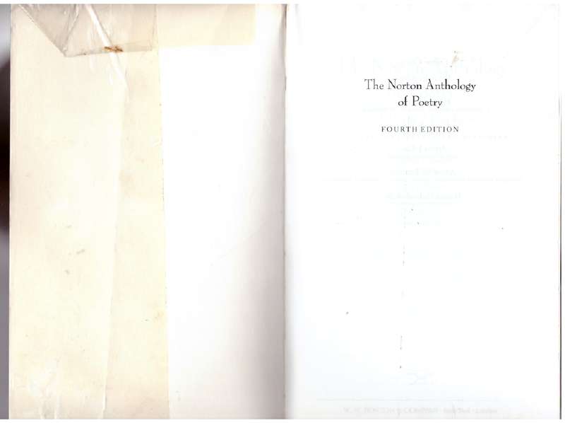The Norton Anthology of Poetry - Margaret Ferguson, Mary Jo Salter, Jon Stallworthy [Editors]