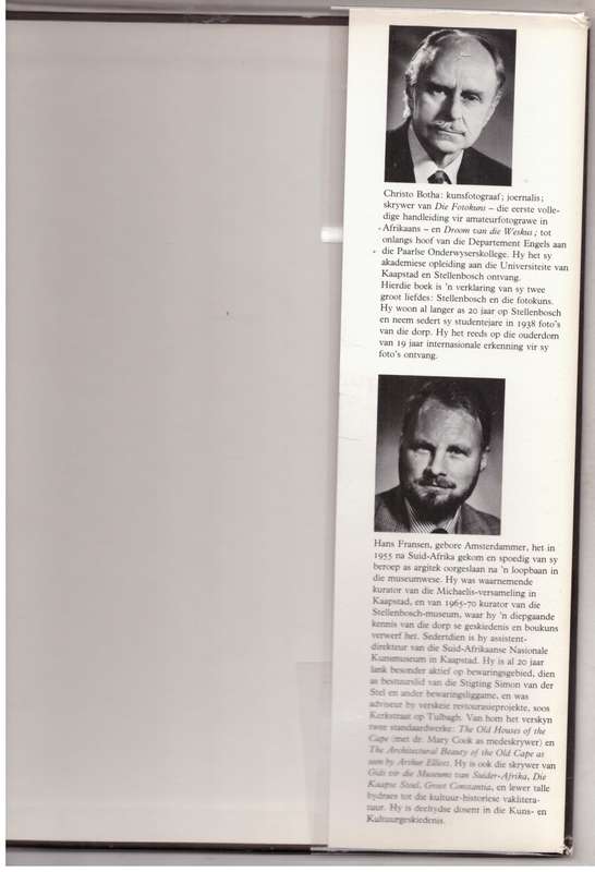 Ontdek Historiese Stellenbosch  --  Hans Fransen, Christo S. Botha