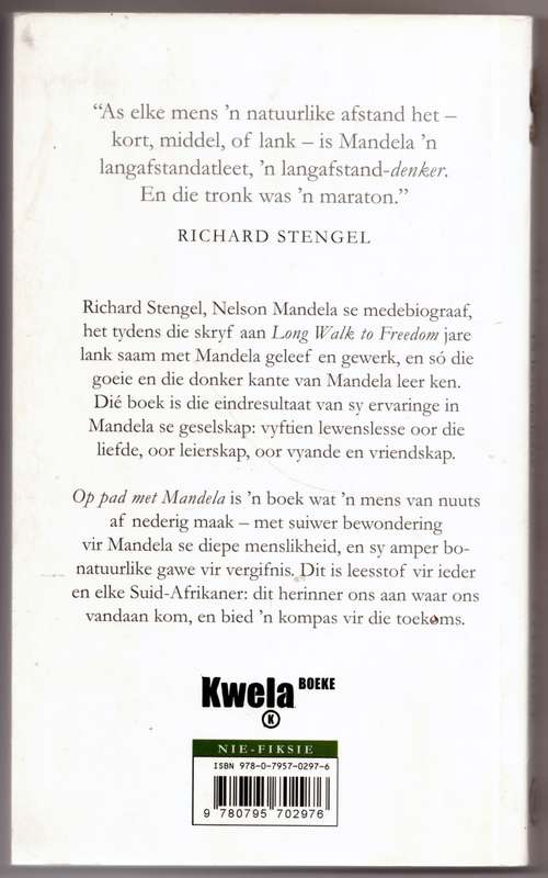 Op Pad Met Mandela: 15 Lewenslesse --  Richard Stengel