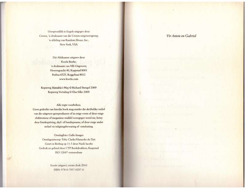 Op Pad Met Mandela: 15 Lewenslesse --  Richard Stengel