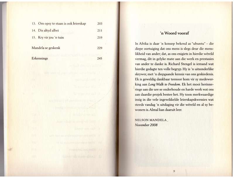 Op Pad Met Mandela: 15 Lewenslesse --  Richard Stengel