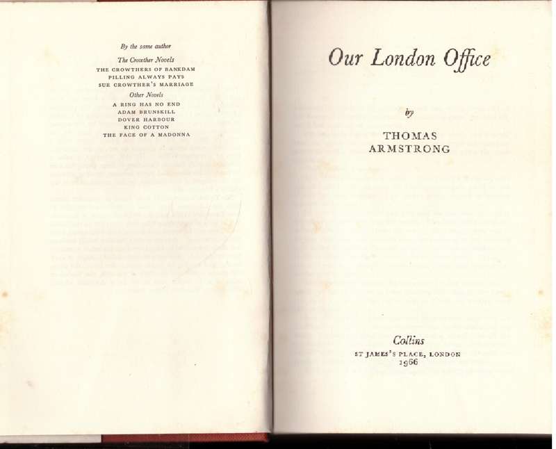 Our London Office  --  Thomas Armstrong