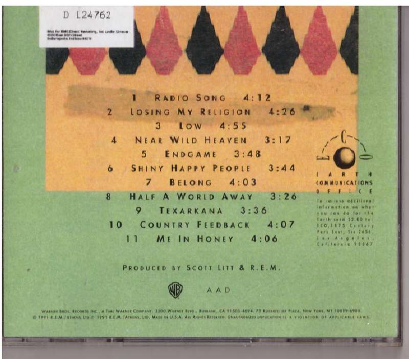 R.E.M.  Out Of Time (CD)