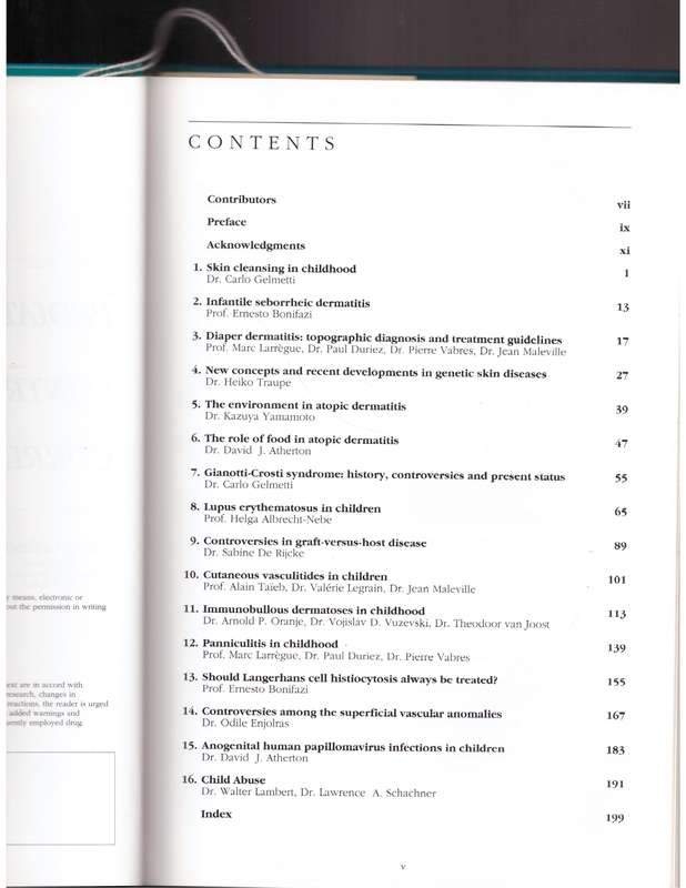 Pediatric Dermatology: Controversies and Current Concepts - Carlo Gelmetti [Editor]