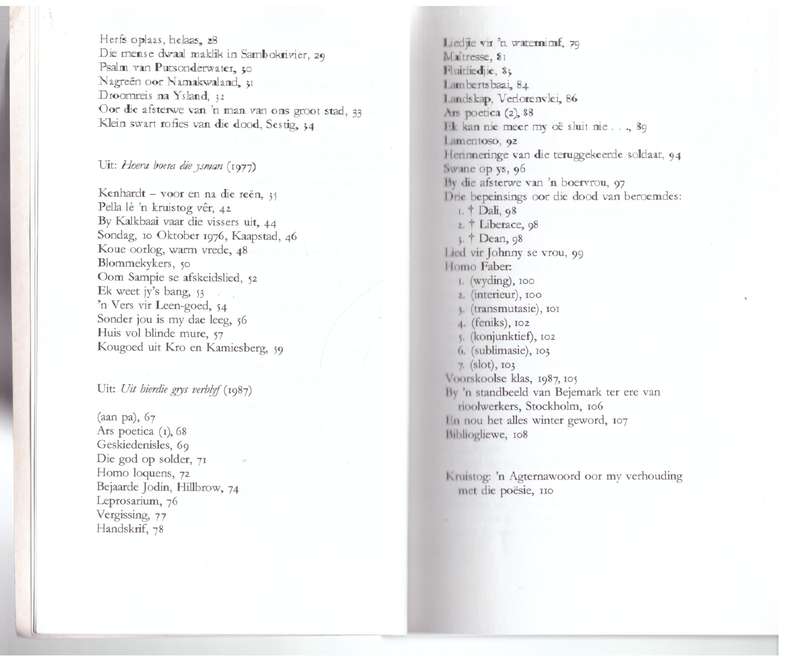 Pella lê 'n kruistog vêr: 'n Keuse Uit Sy poësie 1966-1987 -- George Weideman