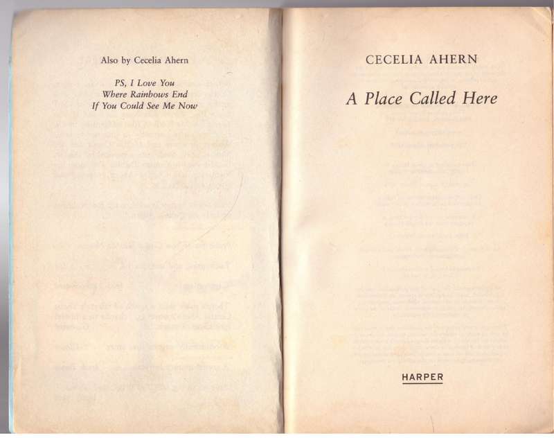 A Place Called Here  --  Cecelia Ahern