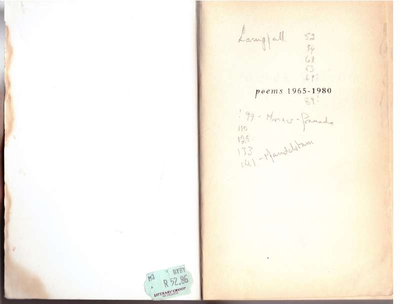 Poems, 1965-1980 - Derek Walcott