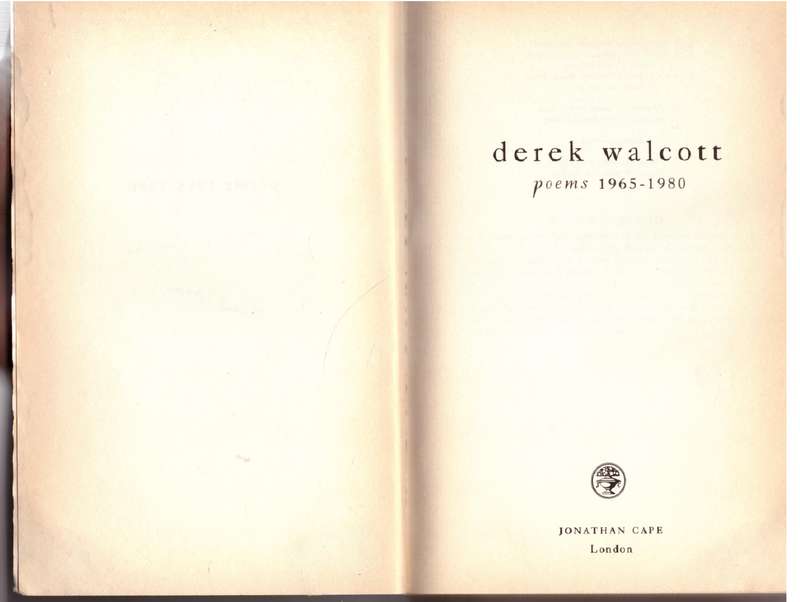 Poems, 1965-1980 - Derek Walcott