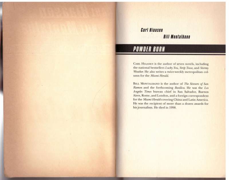 Powder Burn - Carl Hiaasen, Bill Montalbano