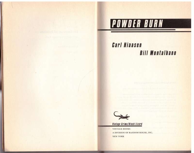 Powder Burn - Carl Hiaasen, Bill Montalbano
