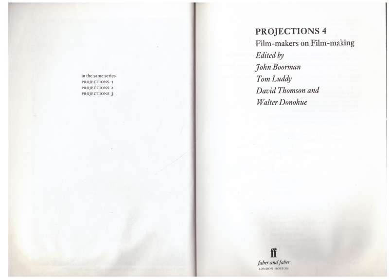 Projections 4 - John Boorman [Editor]