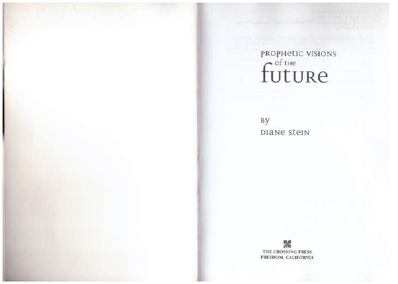 Prophetic Visions of the Future - Diane Stein