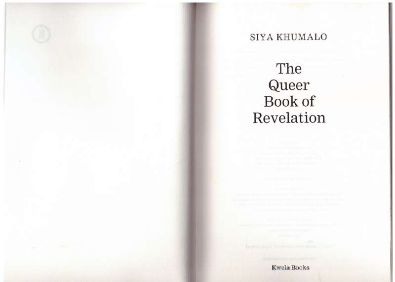 The Queer Book of Revelation - Siya Khumalo