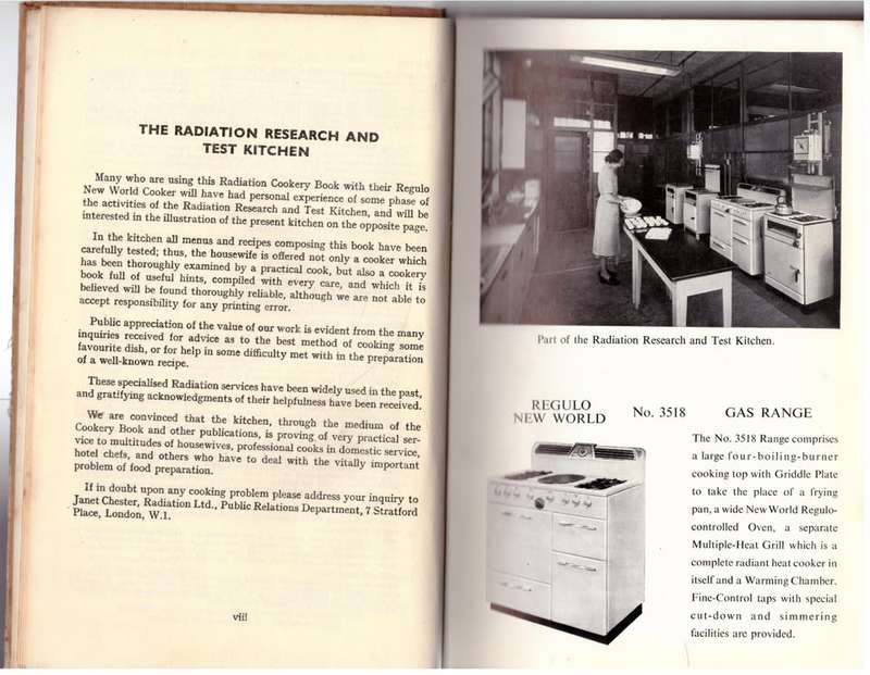 Radiation Cookery Book: For Use with the Regulo New World Gas Cookers