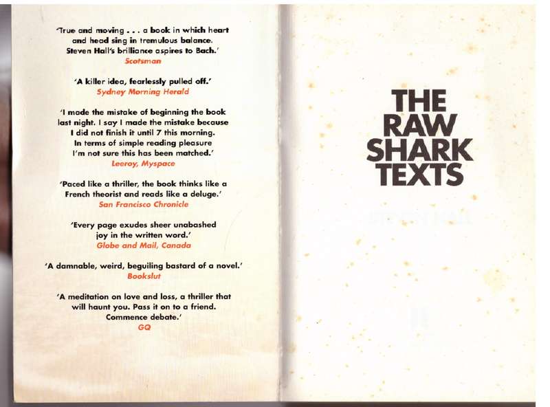 The Raw Shark Texts - Steven Hall