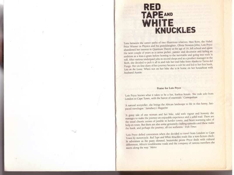 Red Tape and White Knuckles: One Woman's Adventure Through Africa - Lois Pryce