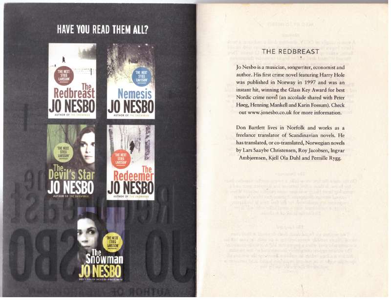 The Redbreast  --  Jo Nesbø
