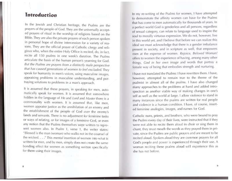 Rejoice, Beloved Woman!: The Psalms Revisioned - Barbara J. Monda