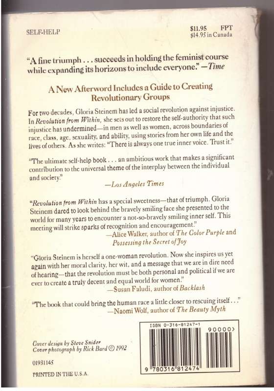 Revolution From Within: A Book of Self-Esteem - Gloria Steinem