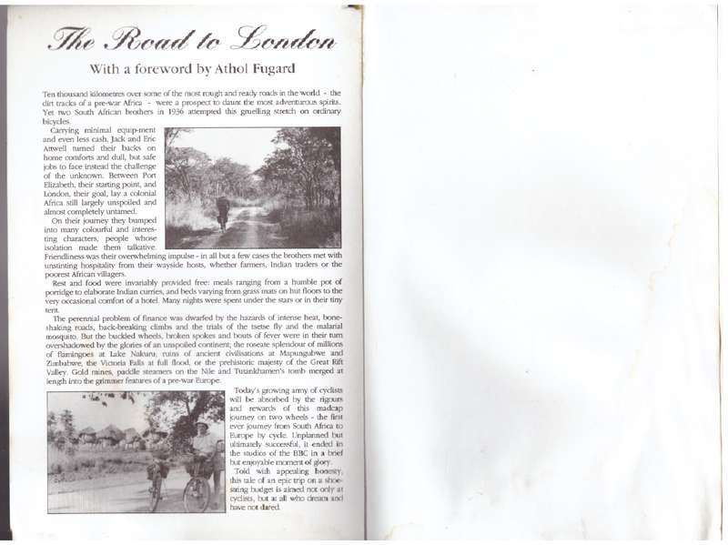 The Road to London --  Eric Attwell  **SIGNED**