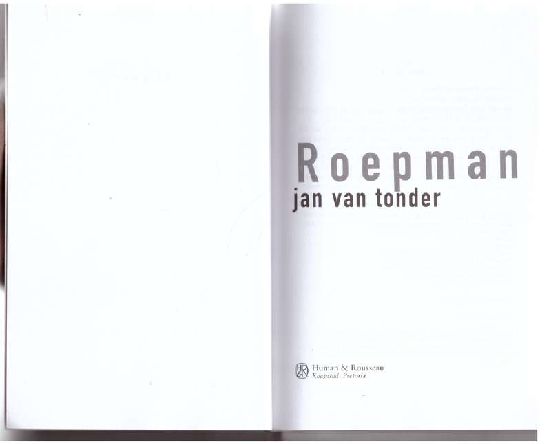Roepman -- Jan Van Tonder