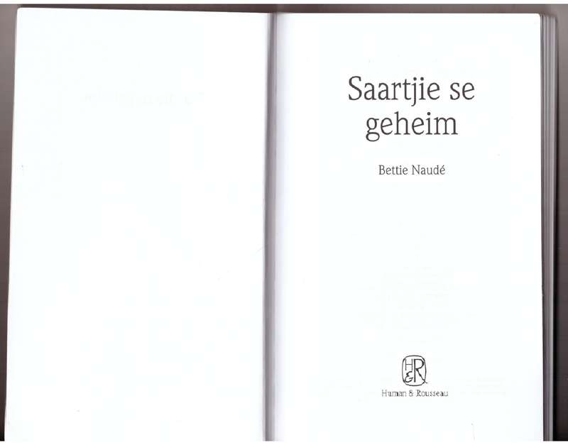 Saartjie se Geheim -- Bettie Naude