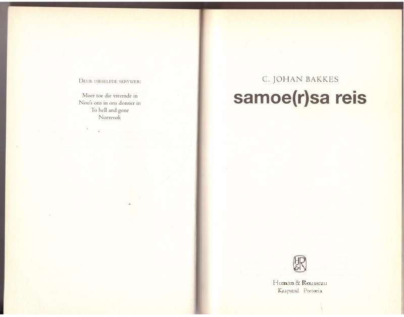 Samoe(r)sareis -- C. Johan Bakkes