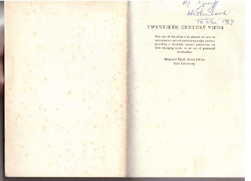Samuel Beckett: A Collection of Critical Essays -- Martin Esslin (Editor)