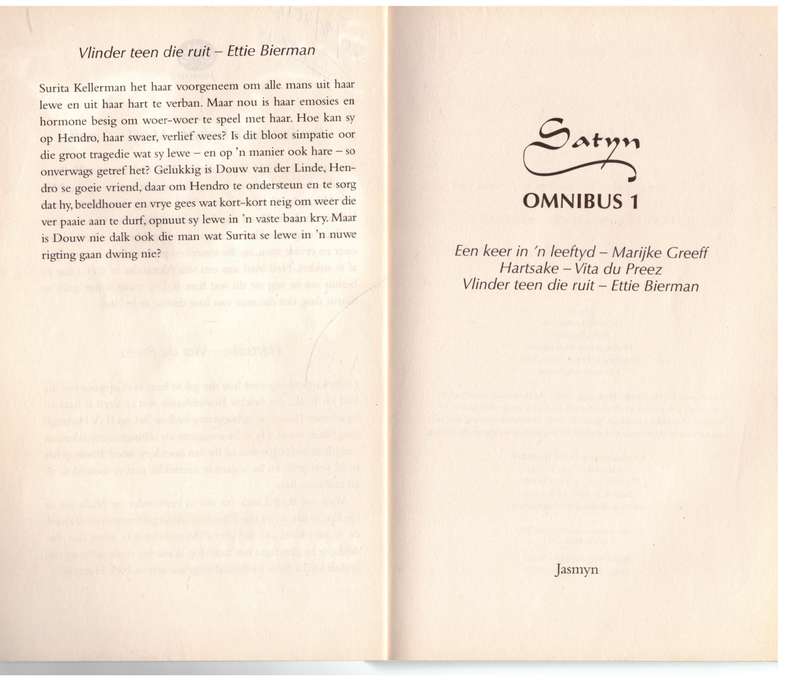 Satyn Omnibus 1 - Marijke Greeff, Ettie Bierman, Vita du Preez