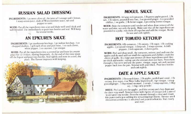 Traditional British Country House Recipes for Store Sauces and Ketchups - Mrs. Edward Norman