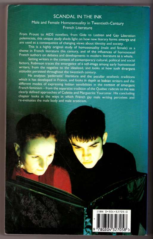 Scandal in the Ink: Male and Female Homosexuality --  Christopher Robinson