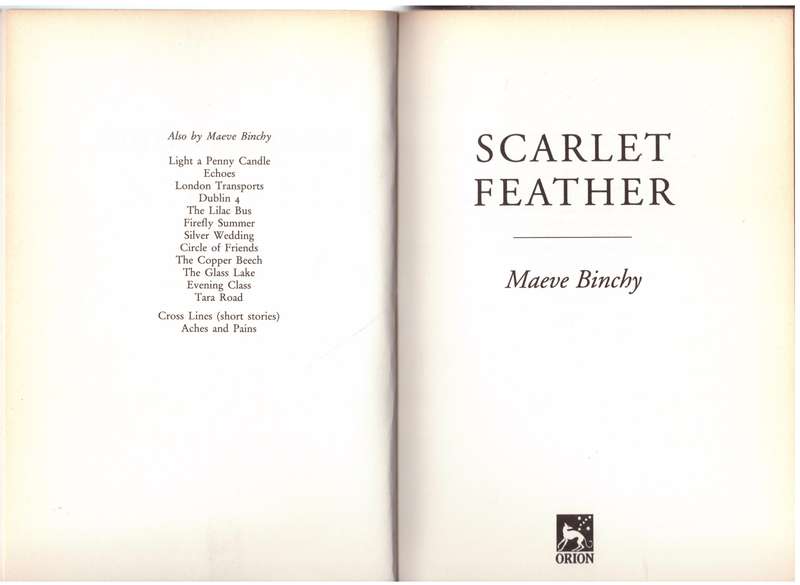 Scarlet Feather -- Maeve Binchy