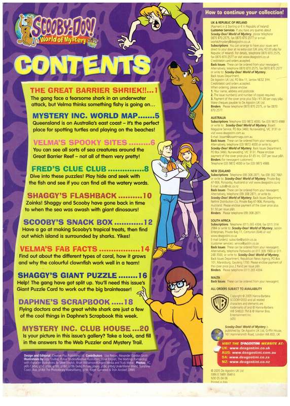 Scooby-Doo! World of Mystery #30: Australia - Great Barrier Reef