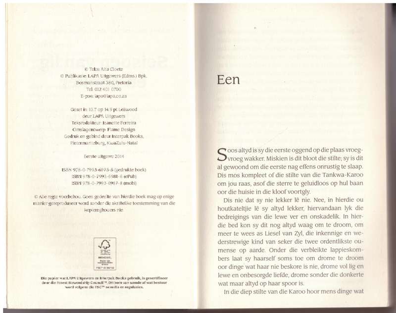 Seisoen van lig en donker -- Alta Cloete