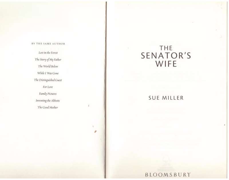 The Senator`s Wife -- Sue Miller