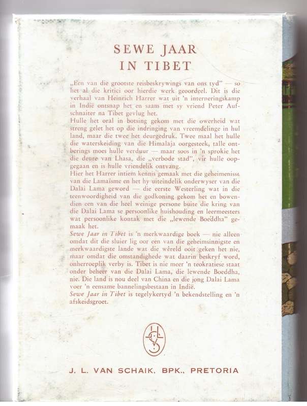Sewe jaar in Tibet -- Heinrich Harrer