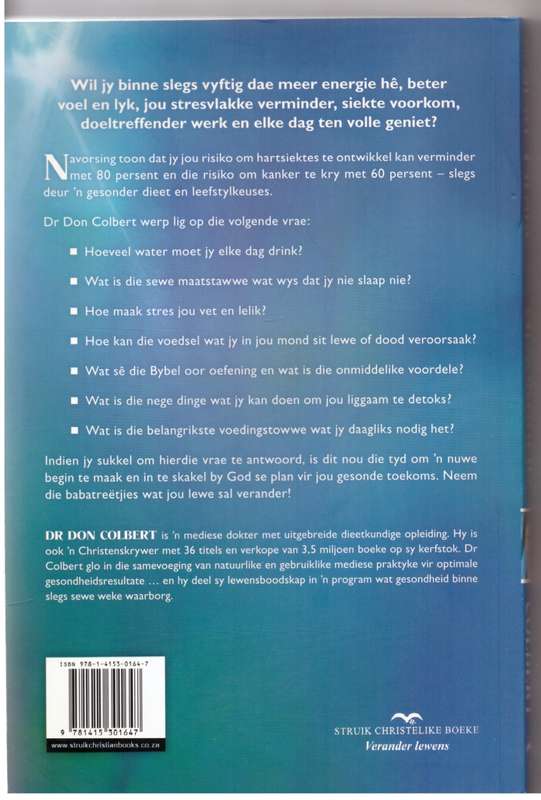 Die sewe pilare van gesondheid  - Don Colbert