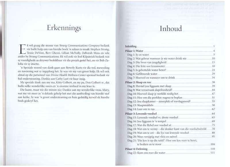 Die sewe pilare van gesondheid  - Don Colbert