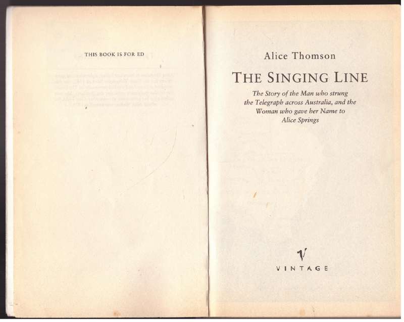 The Singing Line  -- Alice Thomson
