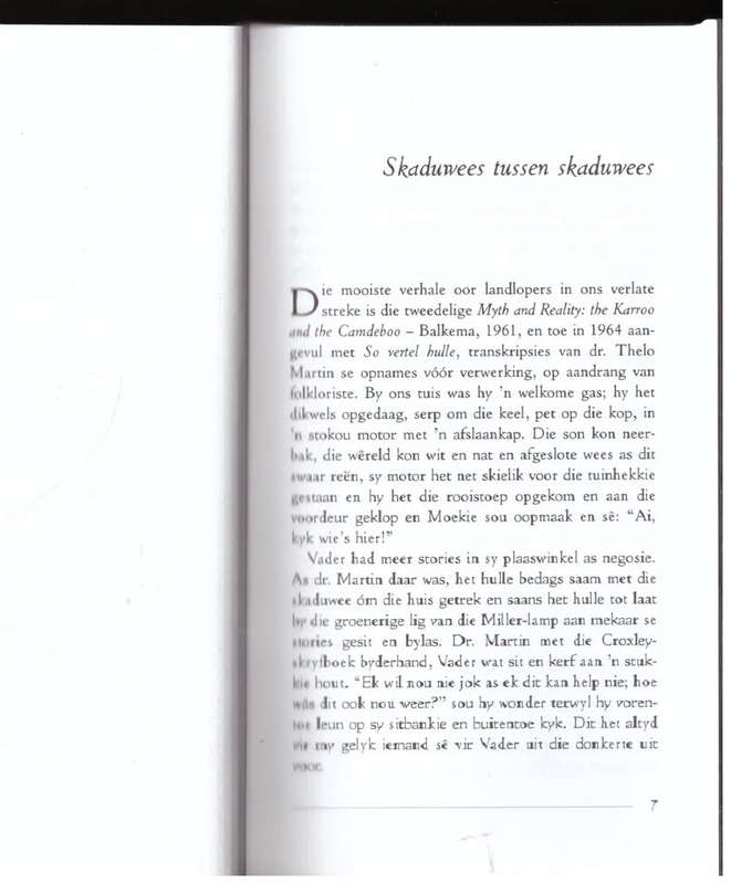 Skaduwees tussen skaduwees -- Abraham H. De Vries