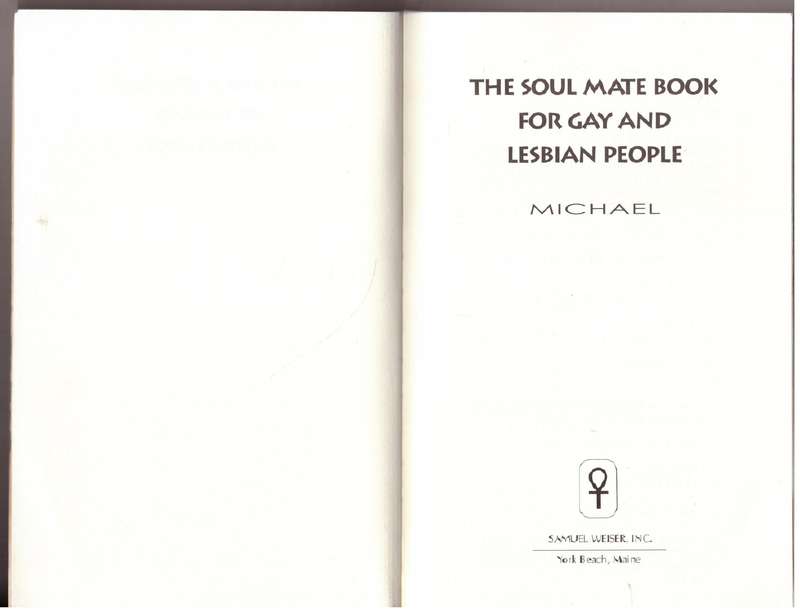 The Soul Mate Book for Gay and Lesbian People - Michael