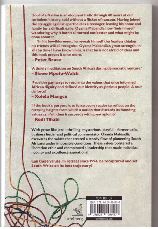 Soul of a Nation: A Quest for the Rebirth of South Africa's True Values -  Oyama Mabandla