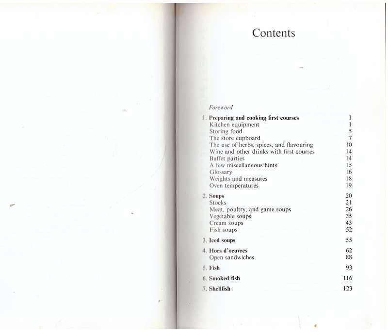 Soups and Starters  --  Marika Hanbury-Tenison